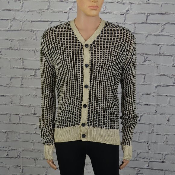 Mens All Saints Alpine Cardigan Sweater size small